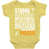 Strong Independent Motivated Pisces Baby Onesie