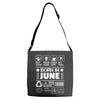Born In June Adjustable Strap Totes