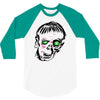 punk zombie baseball 3/4 Sleeve Shirt