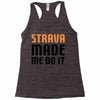 strava made me do it Racerback Tank