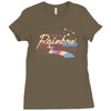 rainbow road Ladies Fitted T-Shirt