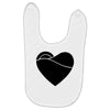 black heart Baby Bibs
