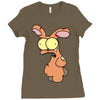 zombie bunny Ladies Fitted T-Shirt
