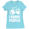 i shoot people Ladies Fitted T-Shirt