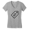 usd logo Women's V-Neck T-Shirt