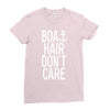 boat hair don't care Ladies Fitted T-Shirt