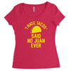 i hate tacos said no juan funny Women's Triblend Scoop T-shirt