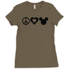 peace Ladies Fitted T-Shirt