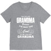 I&rsquo;m Called Grandma Because I&rsquo;m Way Too Cool To Be Called Grandma V-Neck Tee