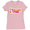 damn fine Ladies Fitted T-Shirt