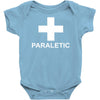 paraletic funny printed green top drinking booze party drunk Baby Onesie