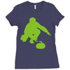curling Ladies Fitted T-Shirt