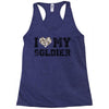 i love my soldier hunter camouflage Racerback Tank