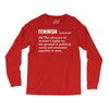 Feminism Noun Long Sleeve Shirts