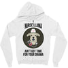 nurse lama Zipper Hoodie