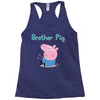 peppa pig brother pig Racerback Tank