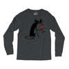 cat and wine Long Sleeve Shirts