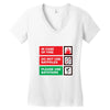 bat safety Women's V-Neck T-Shirt