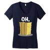 oh hay oh hey girl boy funny pun Women's V-Neck T-Shirt