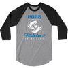 Pops is my Name Fishing Is My Game 3/4 Sleeve Shirt