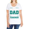 proud dad of a freaking awesome teacher. father's day gift for dad. Ladies Curvy T-Shirt