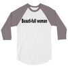 beautifull woman 3/4 Sleeve Shirt