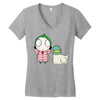 Sarah and Duck Women's V-Neck T-Shirt