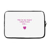 this is my heart when i see you Laptop sleeve
