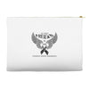 my hero is now my angel stomach cancer awreness Accessory Pouches