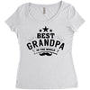 the best grandpa Women's Triblend Scoop T-shirt