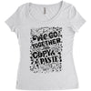 we go together Women's Triblend Scoop T-shirt