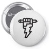 pencil lightning Pin-back button