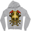 skull axe Zipper Hoodie