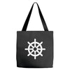 steering wheel sail boat funny Tote Bags