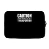 caution this vehicle is a transformer Laptop sleeve