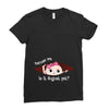 August Peeking Out Baby Girl Ladies Fitted T-Shirt
