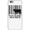 you can't love animals and eat them too! iPhone 6/6s Case