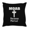 moab military mother of all bombs Throw Pillow