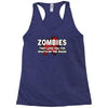 zombies love you, ideal birthday gift or present Racerback Tank