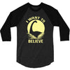 believe in nessie 3/4 Sleeve Shirt