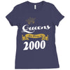queens are born in 2000 Ladies Fitted T-Shirt