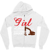 Just A Girl In Love With Her Heavy Equipment Operator Zipper Hoodie