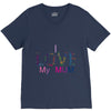 i love my mum colorful V-Neck Tee
