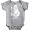 i'm smiling should scare u pirate skeleton Baby Onesie