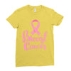 breast cancer pink ribbon Ladies Fitted T-Shirt
