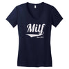 milf since 2012 Women's V-Neck T-Shirt