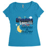 grandma moon&amp;back Women's Triblend Scoop T-shirt