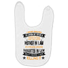 Super Cool Mother In Law Of A Freaking Awesome Daughter Baby Bibs