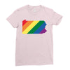 Pennsylvania LGBT Rights Ladies Fitted T-Shirt