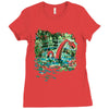 water lilies and nessy Ladies Fitted T-Shirt